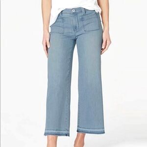 J. Jill High Rise Full Leg Crop Jeans Women’s Size 18 Stretch Denim Patch Pocket